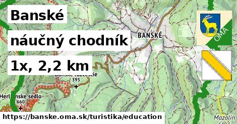Banské Turistické trasy náučný chodník 