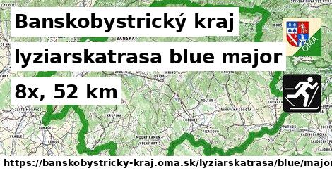 Banskobystrický kraj Lyžiarske trasy modrá hlavná