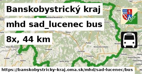 Banskobystrický kraj Doprava sad-lucenec bus