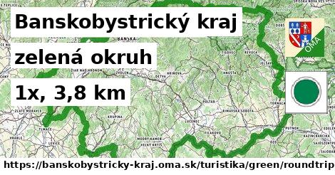 Banskobystrický kraj Turistické trasy zelená okruh