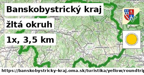 Banskobystrický kraj Turistické trasy žltá okruh