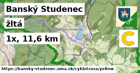 Banský Studenec Cyklotrasy žltá 