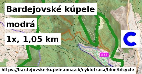 Bardejovské kúpele Cyklotrasy modrá bicycle