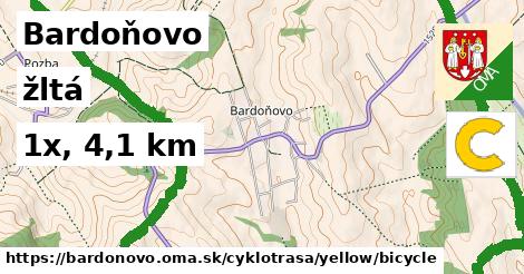 Bardoňovo Cyklotrasy žltá bicycle