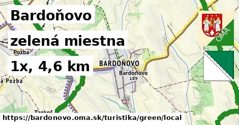 Bardoňovo Turistické trasy zelená miestna