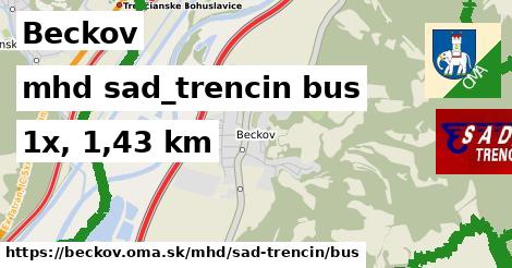 Beckov Doprava sad-trencin bus