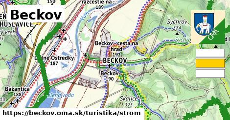 Beckov Turistické trasy strom 