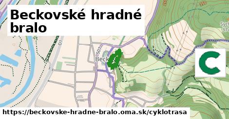 Beckovské hradné bralo Cyklotrasy  