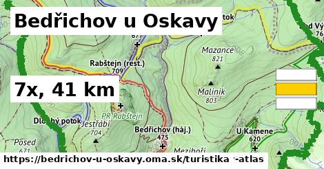 Bedřichov u Oskavy Turistické trasy  