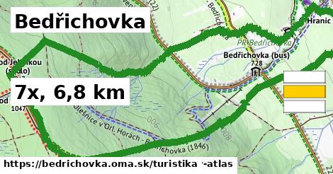 Bedřichovka Turistické trasy  