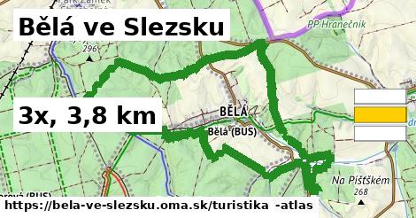Bělá ve Slezsku Turistické trasy  