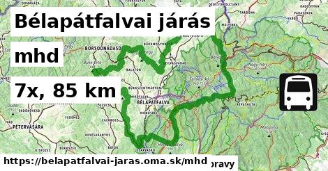 Bélapátfalvai járás Doprava  