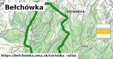 Bełchówka Turistické trasy  