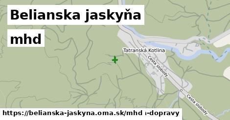 Belianska jaskyňa Doprava  