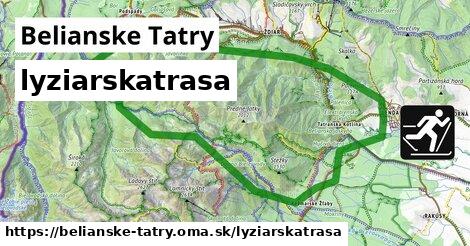 Belianske Tatry Lyžiarske trasy  