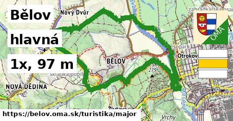 Bělov Turistické trasy hlavná 