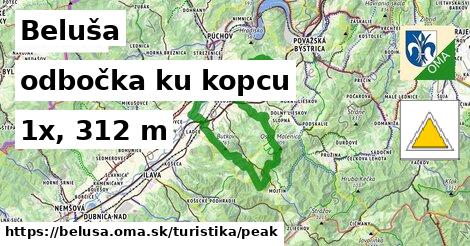 Beluša Turistické trasy odbočka ku kopcu 