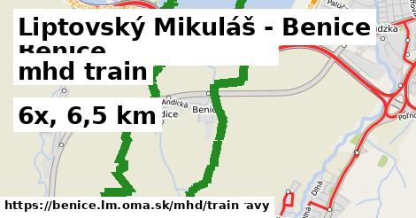 Liptovský Mikuláš - Benice Doprava train 