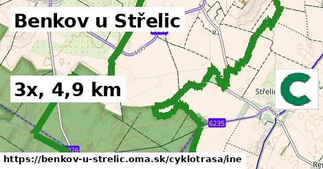 Benkov u Střelic Cyklotrasy iná 