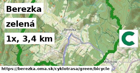 Berezka Cyklotrasy zelená bicycle