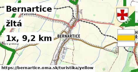 Bernartice Turistické trasy žltá 