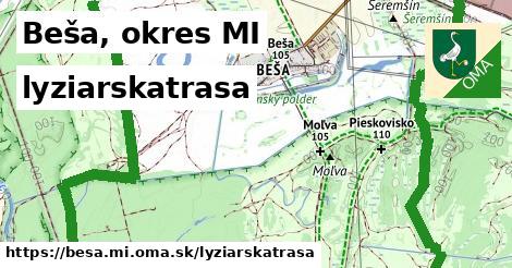 Beša, okres MI Lyžiarske trasy  