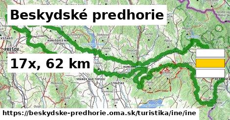 Beskydské predhorie Turistické trasy iná iná