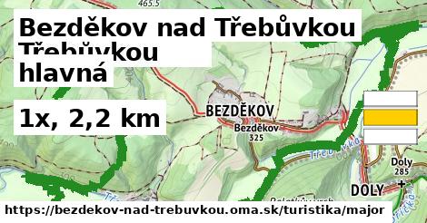 Bezděkov nad Třebůvkou Turistické trasy hlavná 