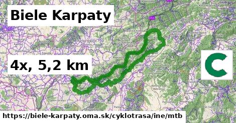 Biele Karpaty Cyklotrasy iná mtb