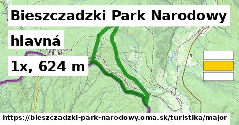 Bieszczadzki Park Narodowy Turistické trasy hlavná 