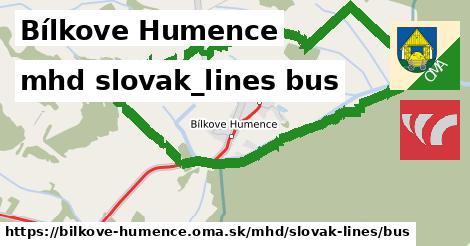 Bílkove Humence Doprava slovak-lines bus