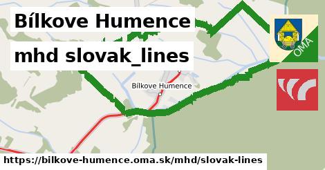 Bílkove Humence Doprava slovak-lines 