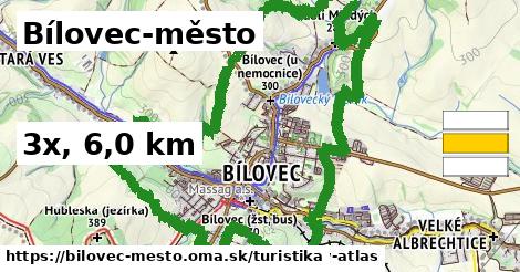 Bílovec-město Turistické trasy  