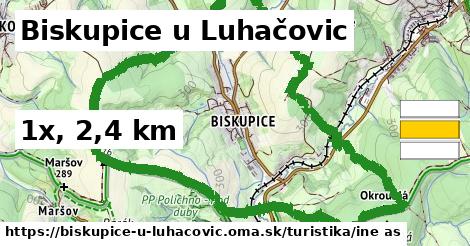 Biskupice u Luhačovic Turistické trasy iná 