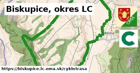 Biskupice, okres LC Cyklotrasy  
