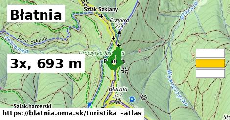 Błatnia Turistické trasy  