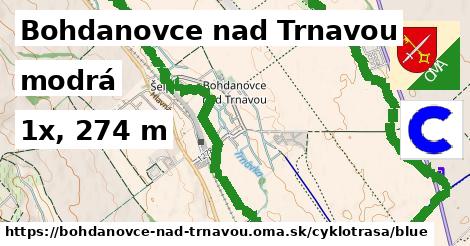 Bohdanovce nad Trnavou Cyklotrasy modrá 