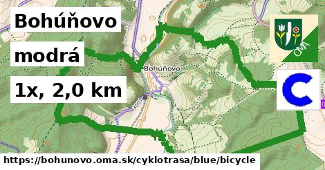 Bohúňovo Cyklotrasy modrá bicycle