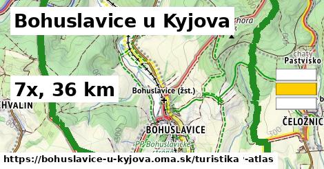 Bohuslavice u Kyjova Turistické trasy  