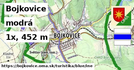 Bojkovice Turistické trasy modrá iná