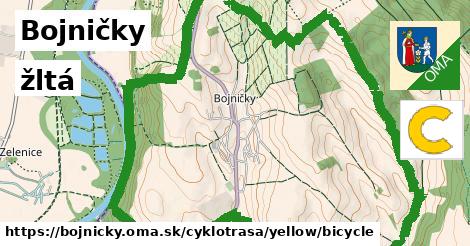 Bojničky Cyklotrasy žltá bicycle
