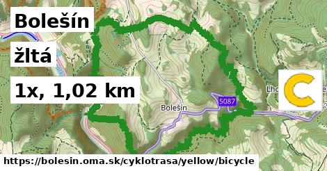 Bolešín Cyklotrasy žltá bicycle