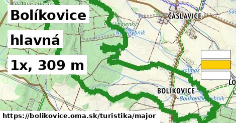 Bolíkovice Turistické trasy hlavná 