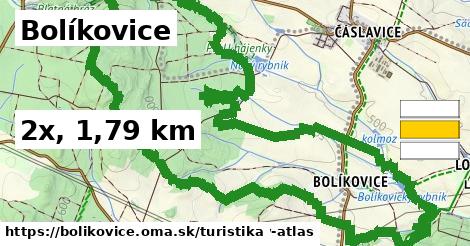 Bolíkovice Turistické trasy  