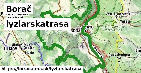 Borač Lyžiarske trasy  