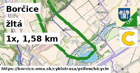 Borčice Cyklotrasy žltá bicycle