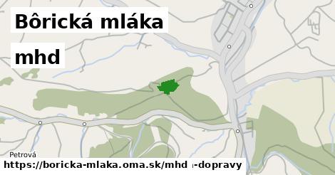 Bôrická mláka Doprava  