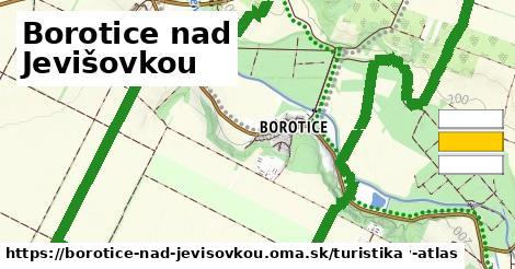 Borotice nad Jevišovkou Turistické trasy  