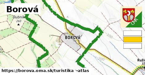 Borová Turistické trasy  