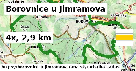 Borovnice u Jimramova Turistické trasy  
